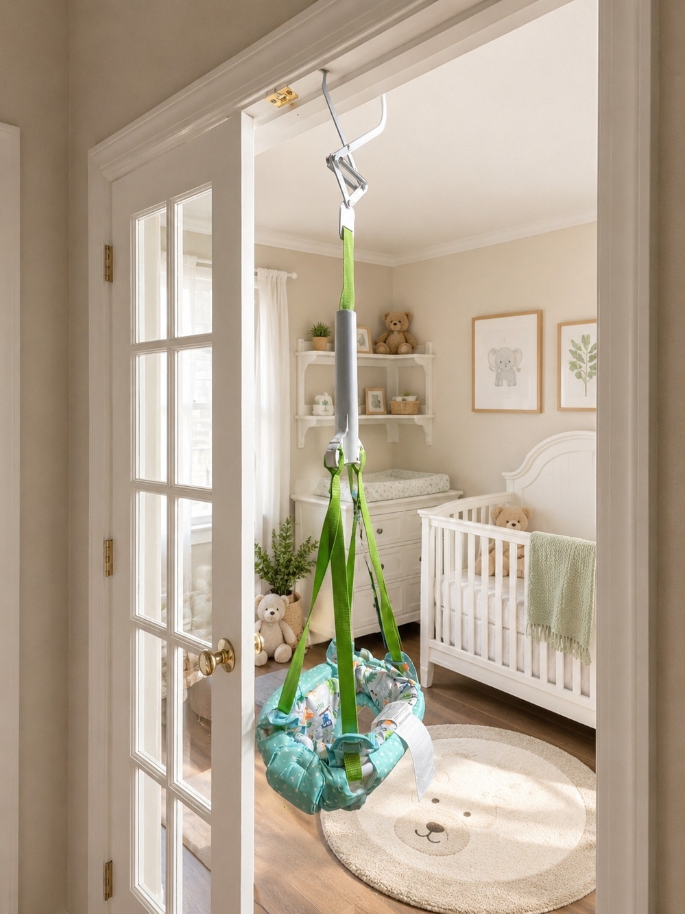 Fisher-Price Mint Green Doorway Baby Bouncer